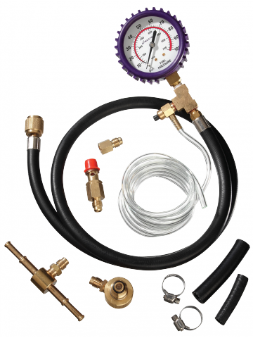 Parts-Diyer Autos Engine Carburetor Valve Leak Fuel Pump Pressure Vacuum Tester Gauge Kit Automotive Car Compression Fuel Pressure Test Kit 