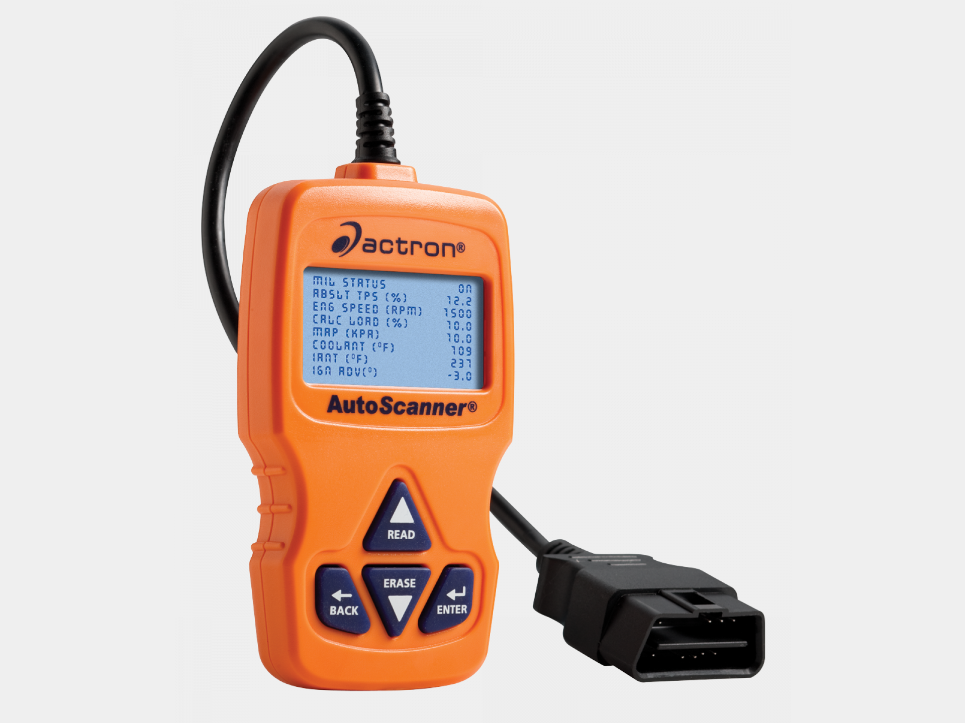 Actron Automotive OBD II Live Data Autoscanner with Digital Screen Open Box 